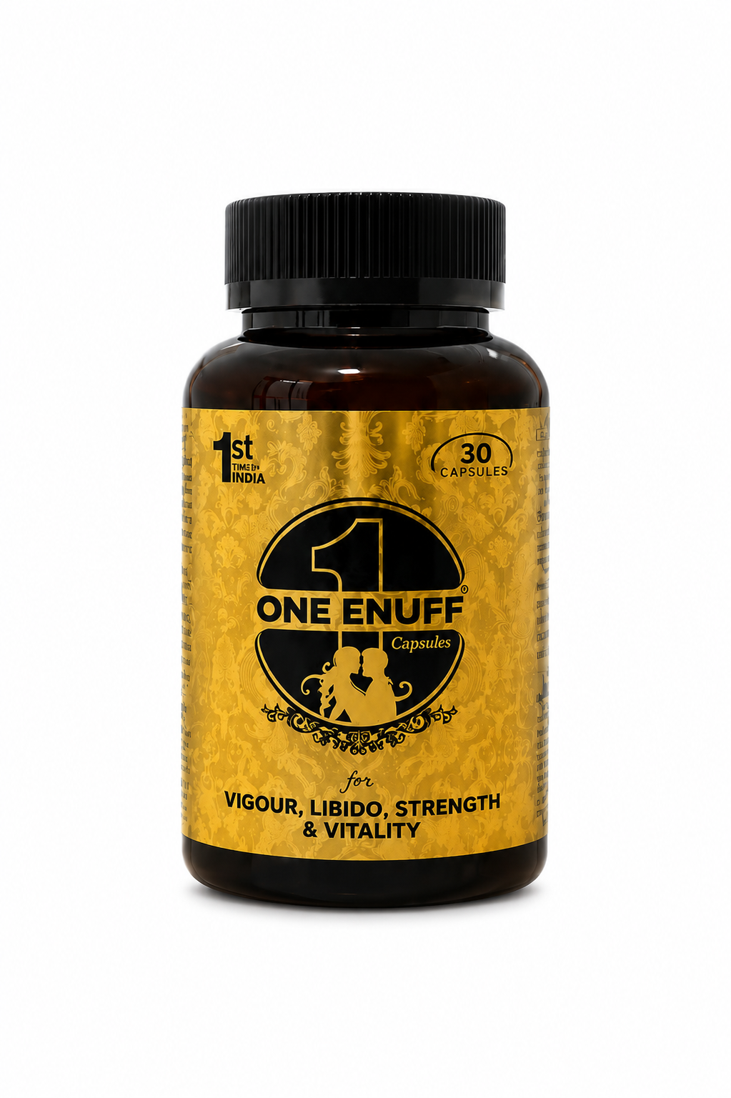One Enuff Capsules – Advanced Ayurvedic Formula with Swarn Bhasma for Men's Vigour, Libido, Strength & Vitality (30 Capsules)
