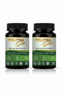 Fighter Gold+ Capsules – Natural Testosterone Booster for Men | Boost Energy, Strength & Stamina