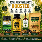 Fighter Gold Monthly Wellness Pack for Men – Capsule + Herbal Powder | Strength, Stamina & Vitality Support (30 Days)