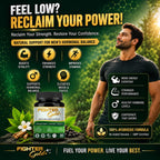 Fighter Gold+ Capsules – Natural Testosterone Booster for Men | Boost Energy, Strength & Stamina