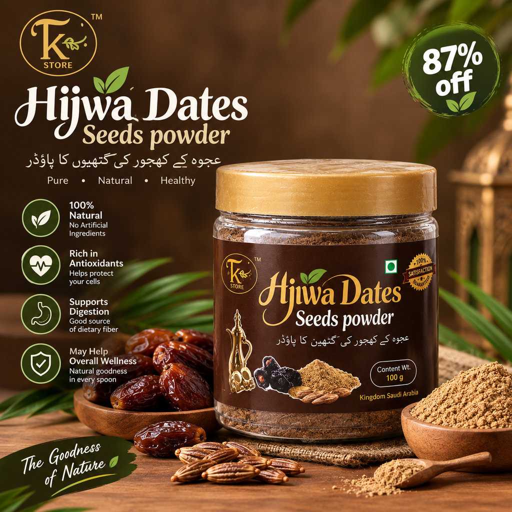 Ajwa Dates Seeds Powder – कुदरत की ताकत, हर कप में
