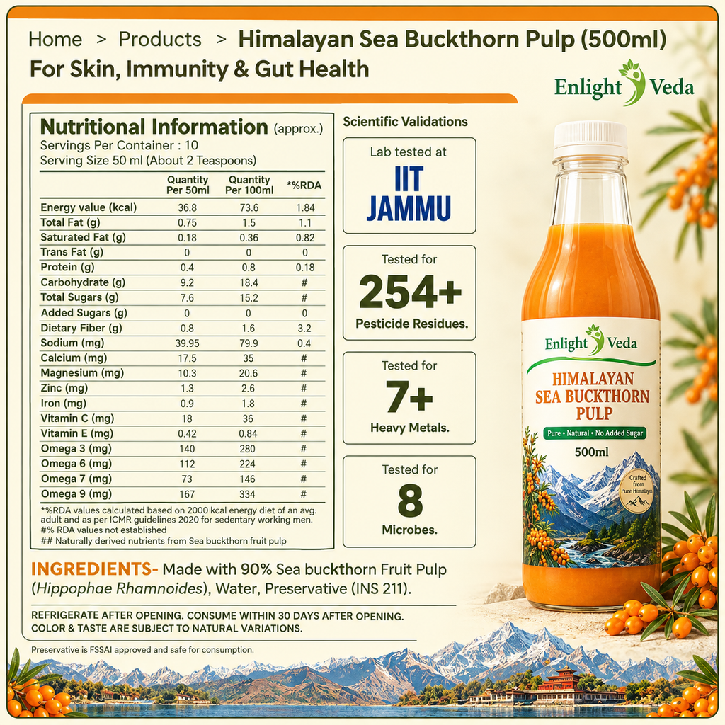Enlightveda Sea Buckthorn Juice